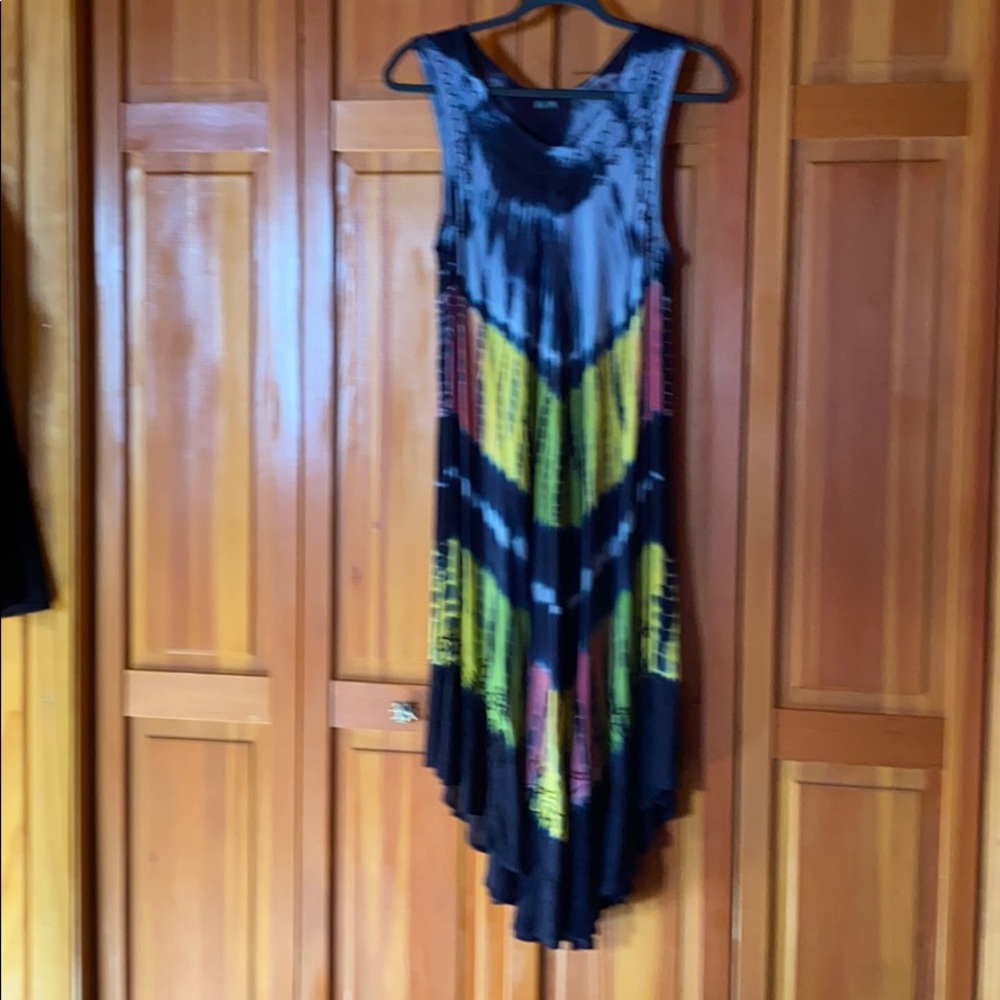 Tie-Dyed Sun Dress free size